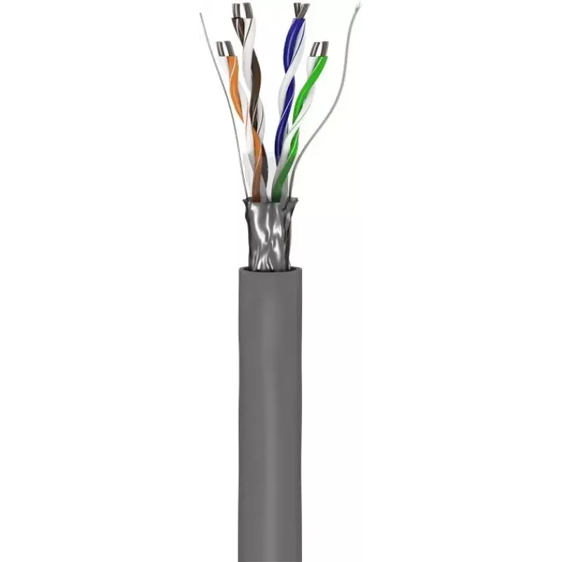 Cabo de rede Goobay CAT 5e F/UTP cinzento 100m