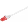 Cabo de rede Goobay CAT 6 Patch RJ-45 Cat6 0,5 m branco