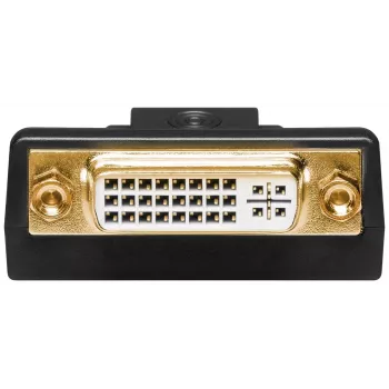 Adaptador DisplayPort/DVI-D Goobay 1.1 banhado a ouro preto