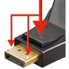 Adaptador DisplayPort/DVI-D Goobay 1.1 banhado a ouro preto