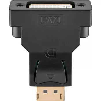 Adaptador DisplayPort/DVI-D Goobay 1.1 banhado a ouro preto