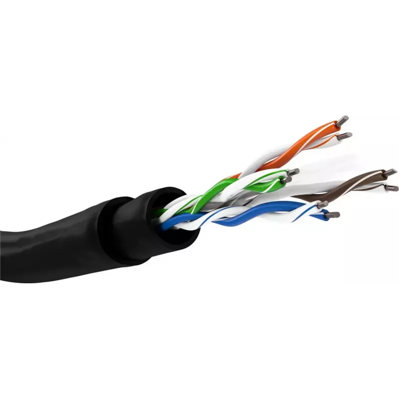 Cabo de rede Goobay 94399 U/UTP Cat6 305 m preto