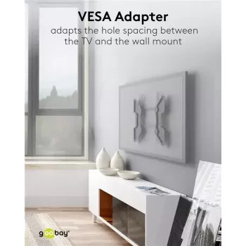 Adaptador VESA para suporte de parede para TV Goobay 60134