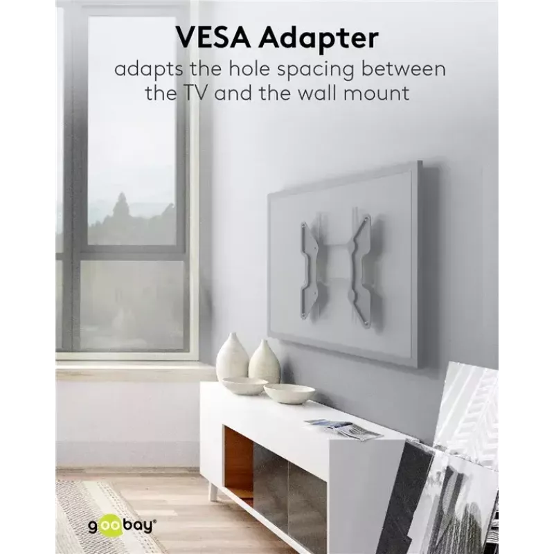 Adaptador VESA para suporte de parede para TV Goobay 60134