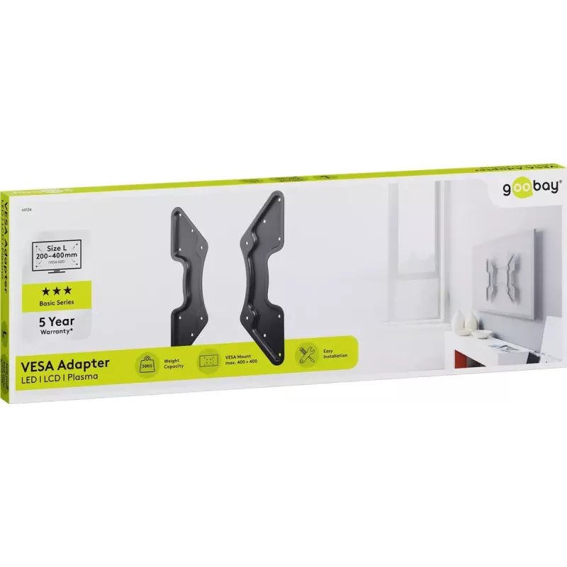 Adaptador VESA para suporte de parede para TV Goobay 60134