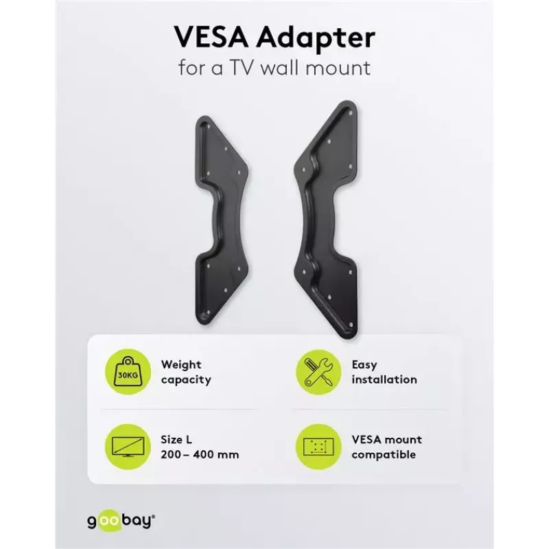 Adaptador VESA para suporte de parede para TV Goobay 60134