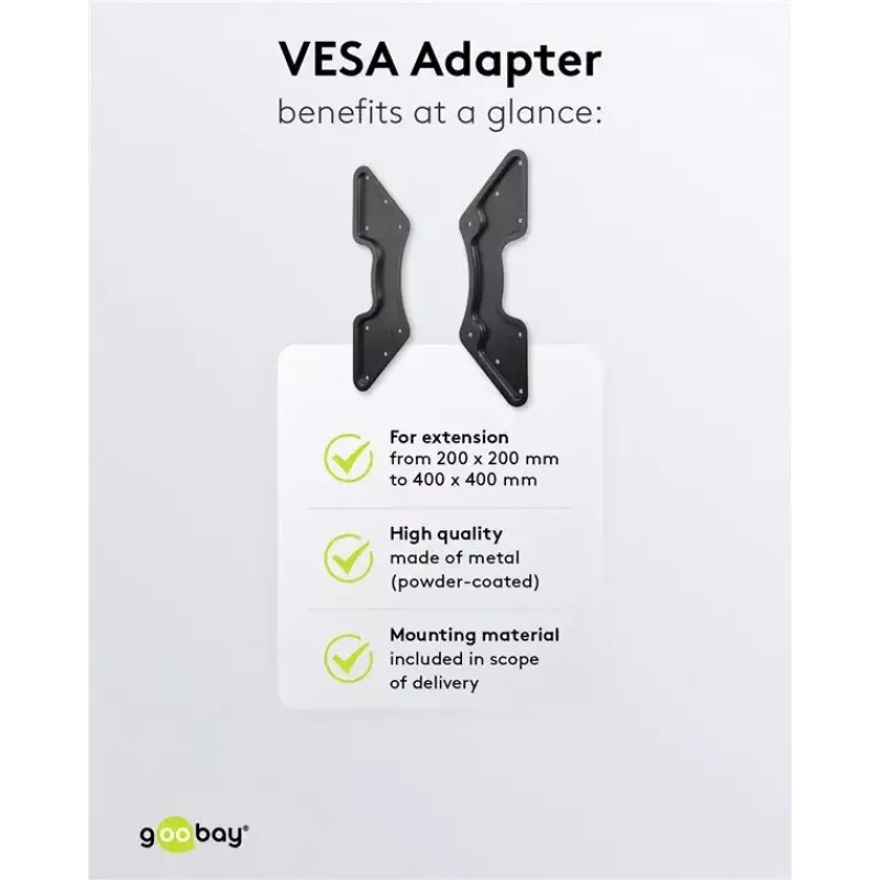 Adaptador VESA para suporte de parede para TV Goobay 60134