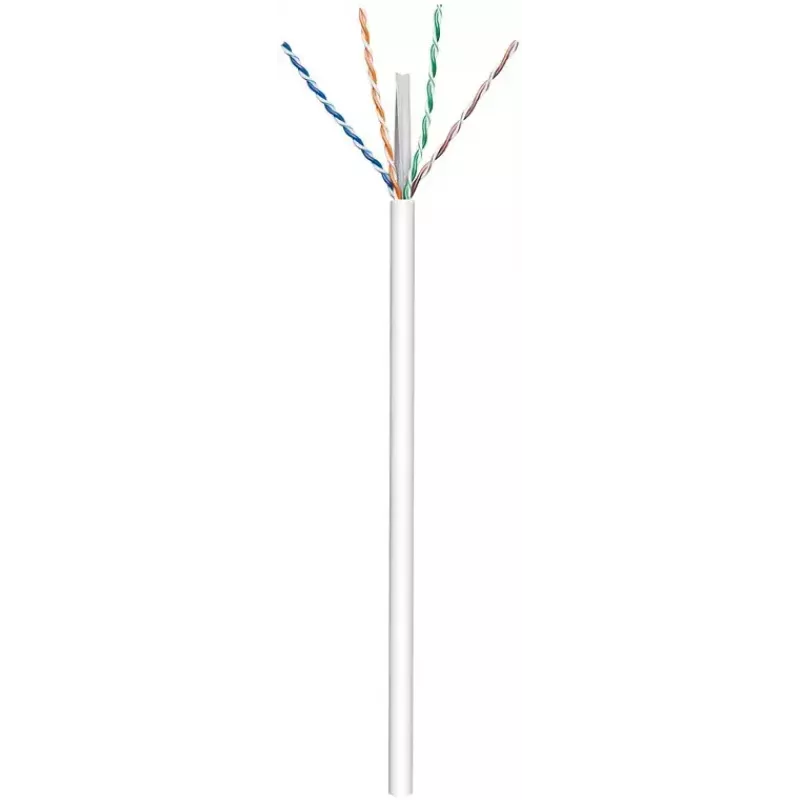 Goobay CAT 6 U/UTP Cabo de rede 94965, 100 m, branco