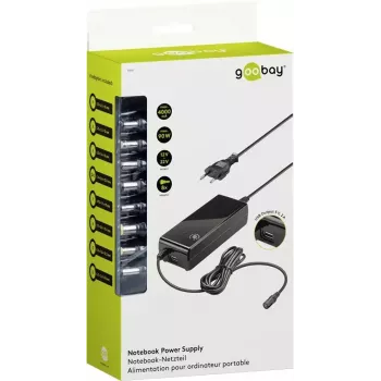 Goobay 90 W Fonte de alimentação para portátil preto interior 100-240V