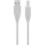 Cabo Goobay USB 2.0 Hi-Speed cinzento 5 m USB A para USB B 0,48 Gbit/s