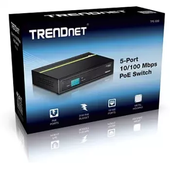 Switch de rede não gerido Trendnet TPE-S50