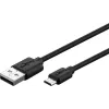 Cabo de carregamento rápido e sincronização Goobay Micro-USB 1 m USB 2.0 preto