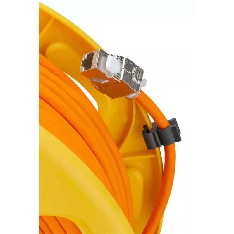 Cabo de rede Goobay portátil RJ45 50m Cat7a laranja