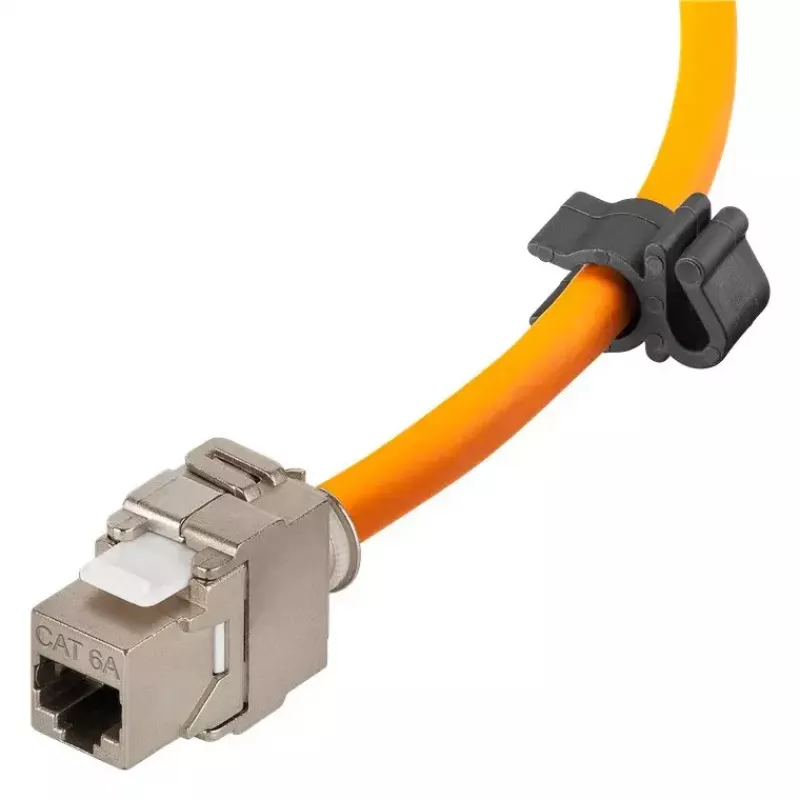Cabo de rede Goobay portátil RJ45 50m Cat7a laranja