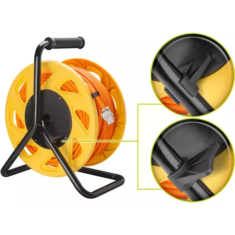 Cabo de rede Goobay portátil RJ45 50m Cat7a laranja