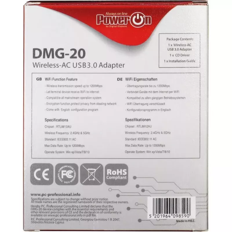 Adaptador WLAN Inter-Tech DMG-20