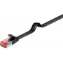 Goobay CAT 6 Cabo de rede plano U/FTP 94235, 5 m, preto