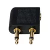 Adaptador de cabo LOGILINK CA1089 — 2×3,5 mm para 1×3,5 mm, contactos dourados, preto