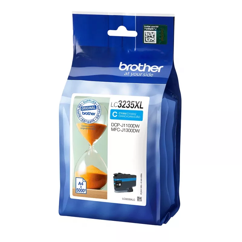 Cartucho de tinta Brother LC3235XLC 1 unid. original alto (XL) rendimento ciano