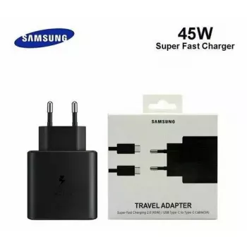 Samsung EP-TA845 Smartphone preto carregamento rápido CA interior