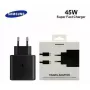 Samsung EP-TA845 Smartphone preto carregamento rápido CA interior