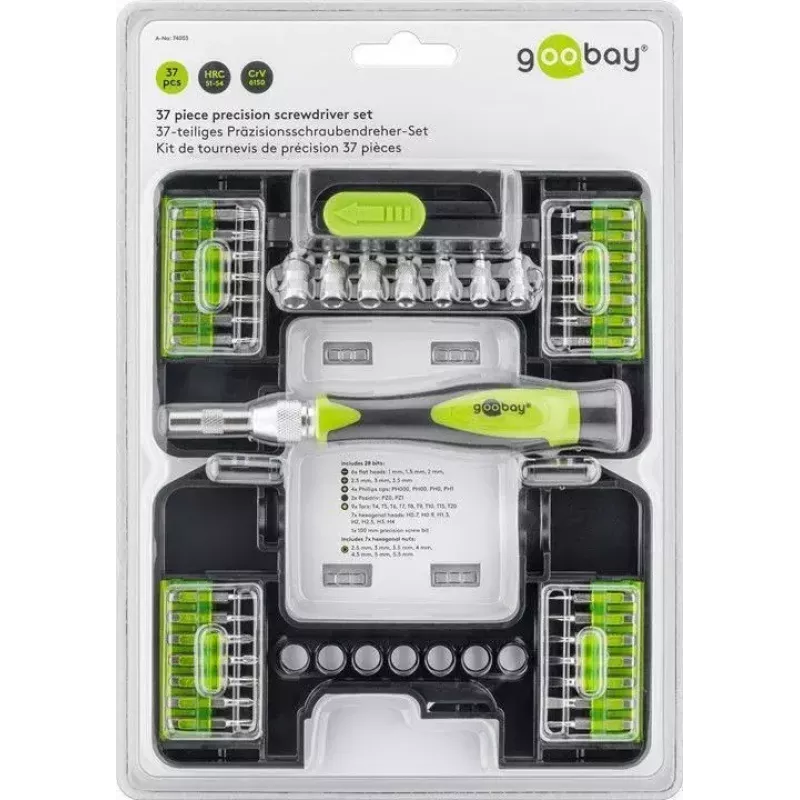 Conjunto de chaves de precisão Goobay 74003 chave manual