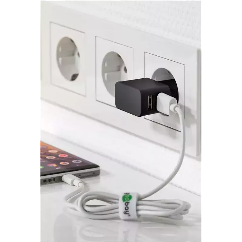 Conjunto de carregadores interior Goobay Dual Apple Lightning 44995