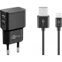 Conjunto de carregadores interior Goobay Dual Apple Lightning 44995