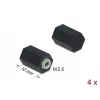 Espaçador M2,5 sextavado interior 10 mm preto 4 unid. DeLOCK 60243