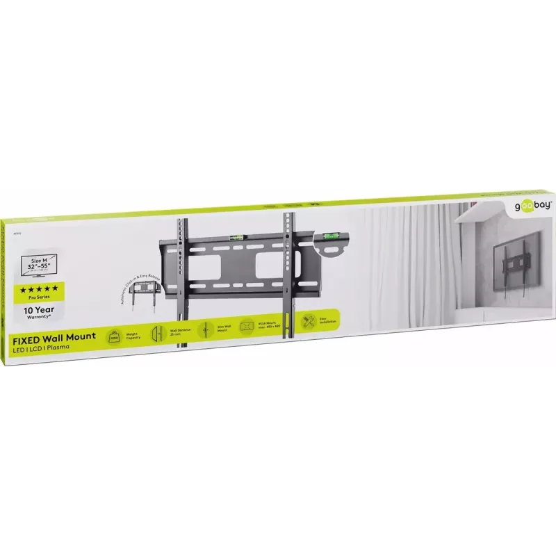 Suporte para TV Goobay 49890 139,7 cm (55 polegadas) preto