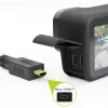 Cabo HDMI Goobay 53786 3m HDMI Type-A ficha para Type-D ficha preto