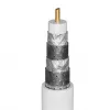 Cabo coaxial Goobay 70378 3 m preto ficha para conector fêmea