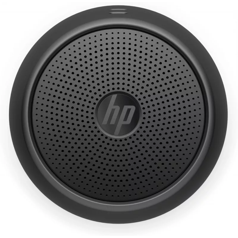 HP Altifalante Bluetooth 360 preto, com fio e sem fios, altifalante portátil mono, preto, cilíndrico, botões, universal