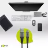 Cabo USB Wentronic 49295 USB 2.0 0,5 m USB C USB A preto cinzento