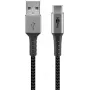 Cabo USB Wentronic 49295 USB 2.0 0,5 m USB C USB A preto cinzento