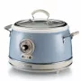 Ariete 2904 Panela de arroz - Panela de arroz elétrica com tacho de cerâmica - Sushi caseiro - Multicozinha - Linha Vintage - 3,5 L - 650 W - azul