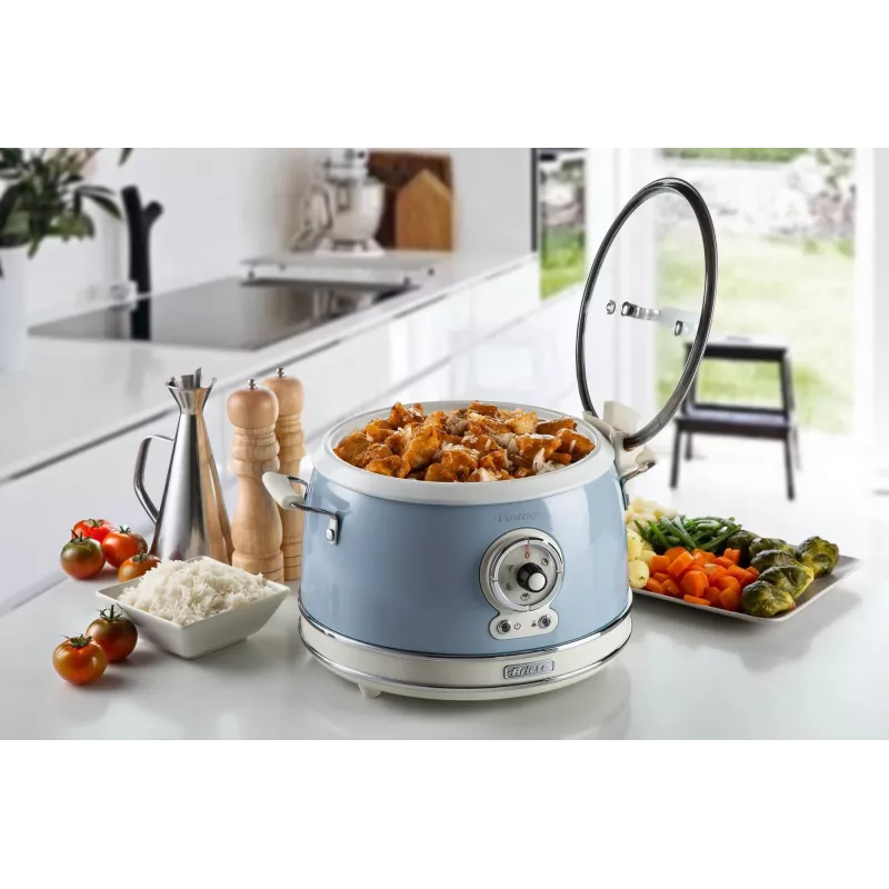 Ariete Vintage 2904 panela de arroz / panela de cozedura lenta, 3,5 l, 700 W, azul