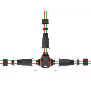 Conector de cabo em T DeLOCK 86916