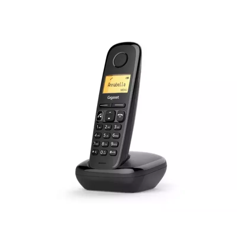 Telefone analógico/DECT Gigaset A270A identificador de chamadas preto auscultador sem fios