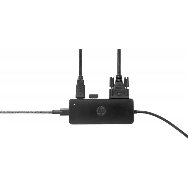 HP USB-C Travel Hub G2, com fio, USB 3.2 Gen 1 (3.1 Gen 1) Type-C, preto, China, Windows 10, 107 mm