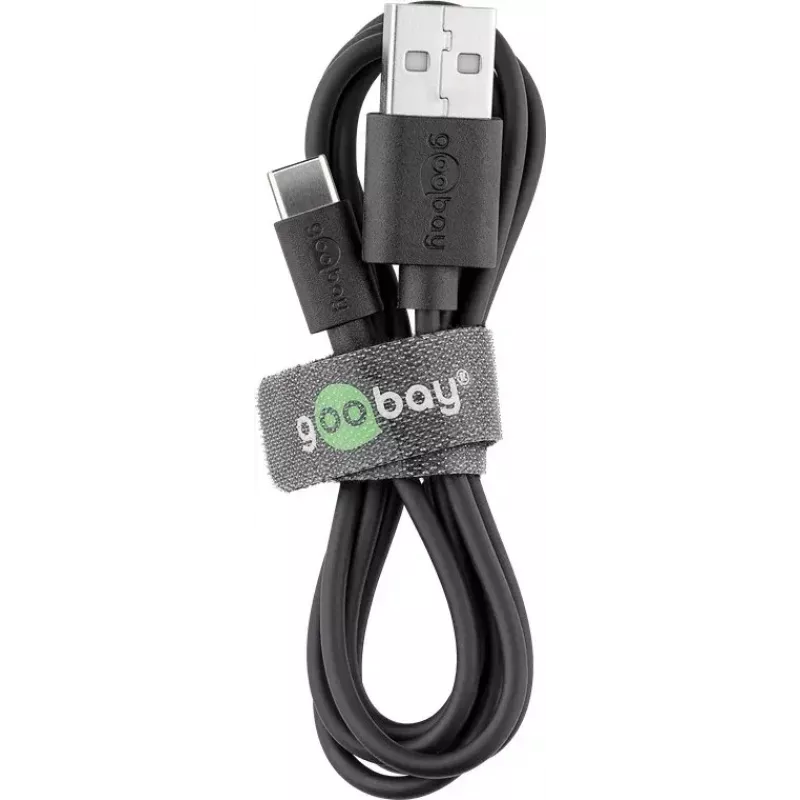 Conjunto de carregador Goobay USB-C 5W com cabo 1m preto