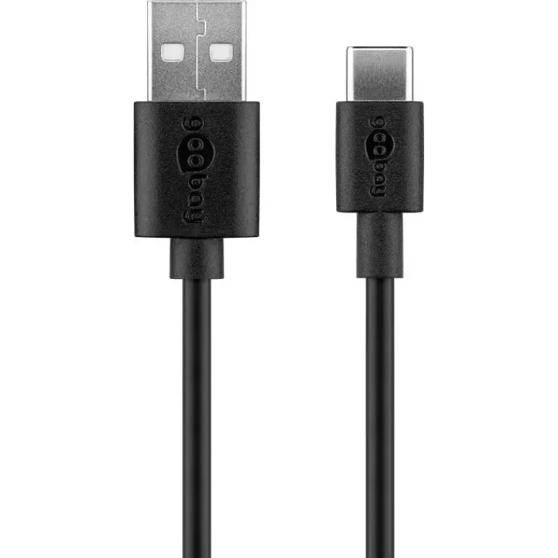 Conjunto de carregador Goobay USB-C 5W com cabo 1m preto