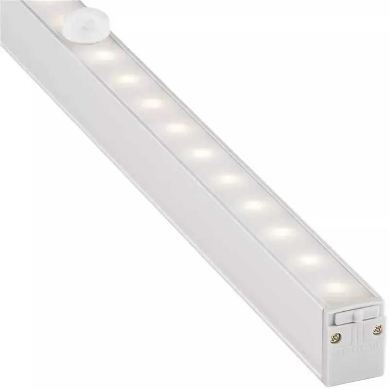 Goobay Luminária LED de armário com sensor de movimento prateado 20 lâmpadas