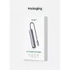 Ugreen CM418 10919 hub USB-C 5 em 1, HDMI 4K 30 Hz, Ethernet, USB 3.0, Power Delivery, alumínio, cinzento