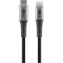 Cabo Lightning Goobay 2m preto cinzento 60W 3A USB C