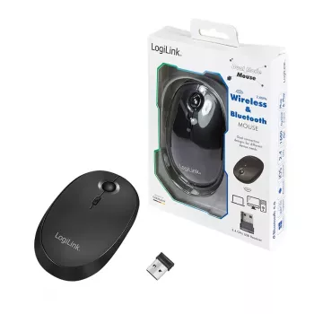 Rato LogiLink ID0204 RF sem fios + Bluetooth
