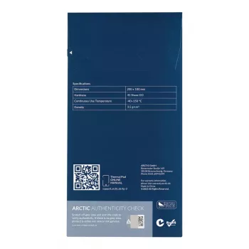 Almofada térmica ARCTIC TP-3 Premium Performance 200 x 100 mm, 1,5 mm