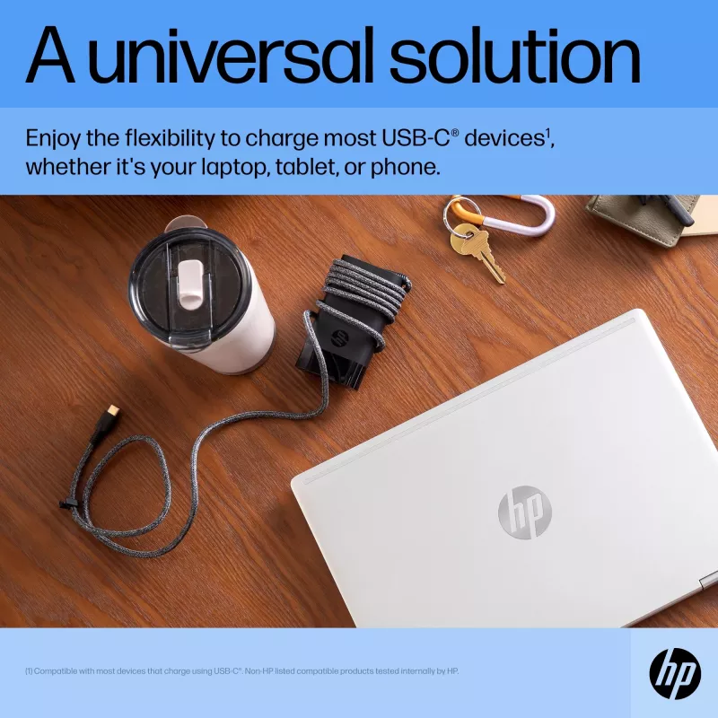 HP 671R3AA USB-C 65 W carregador de portátil, AC 115/230 V, EU