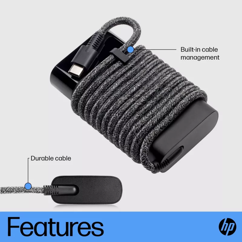 HP 671R3AA USB-C 65 W carregador de portátil, AC 115/230 V, EU