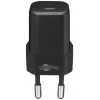 Carregador de interior Goobay 59715 preto carregamento rápido AC smartphone tablet